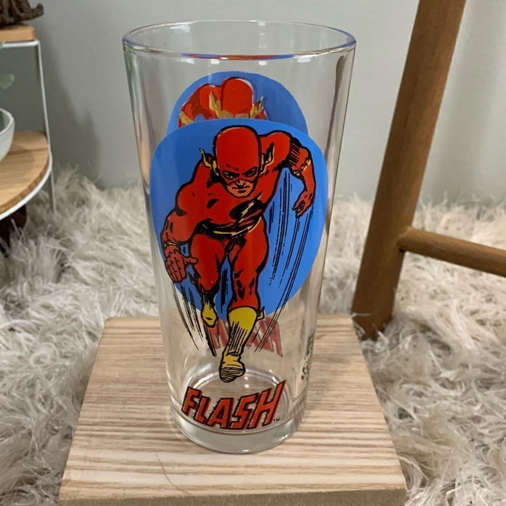 1976 Pepsi Super Series The‎ Flash DC Comics INC Collectible Glass